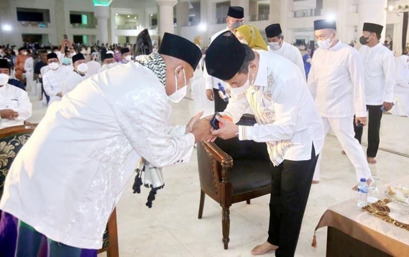 Terapkan Prokes, Peringatan Maulid Nabi di Batam Berlangsung Khidmat