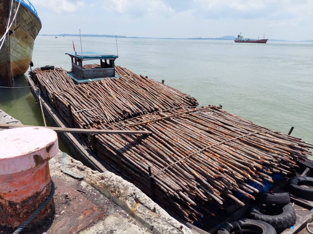 Bea Cukai Kepri Gagalkan Penyelundupan Kayu Bakau ke Malaysia