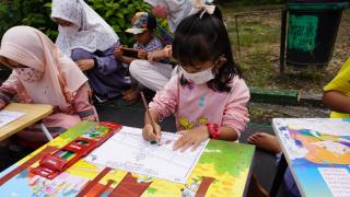 `GenPI Kids` Cara GenPI Lingga Ajak Anak-anak Berkreasi di Alam Terbuka
