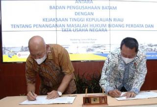 Sinergi Bidang Hukum, BP Batam Teken Kerja Sama dengan Kejati Kepri
