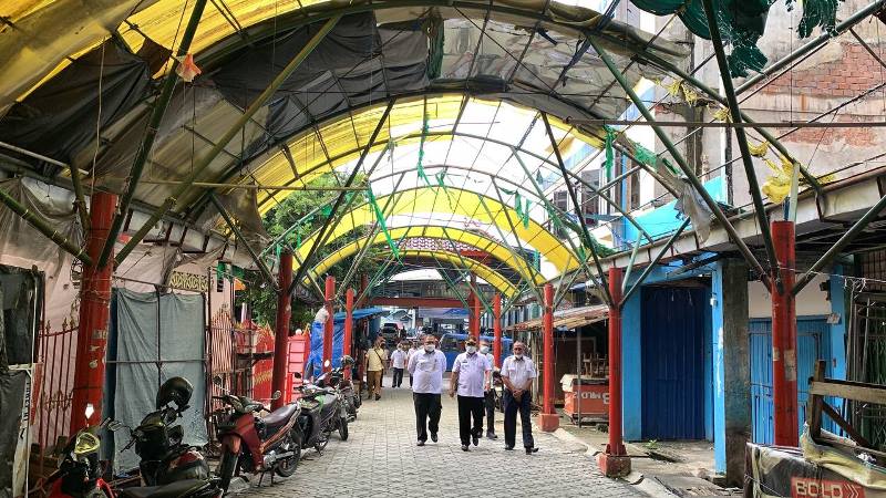 Pasar Malam Tanjungbalai Karimun Memprihatinkan, Atap Bocor dan Banjir