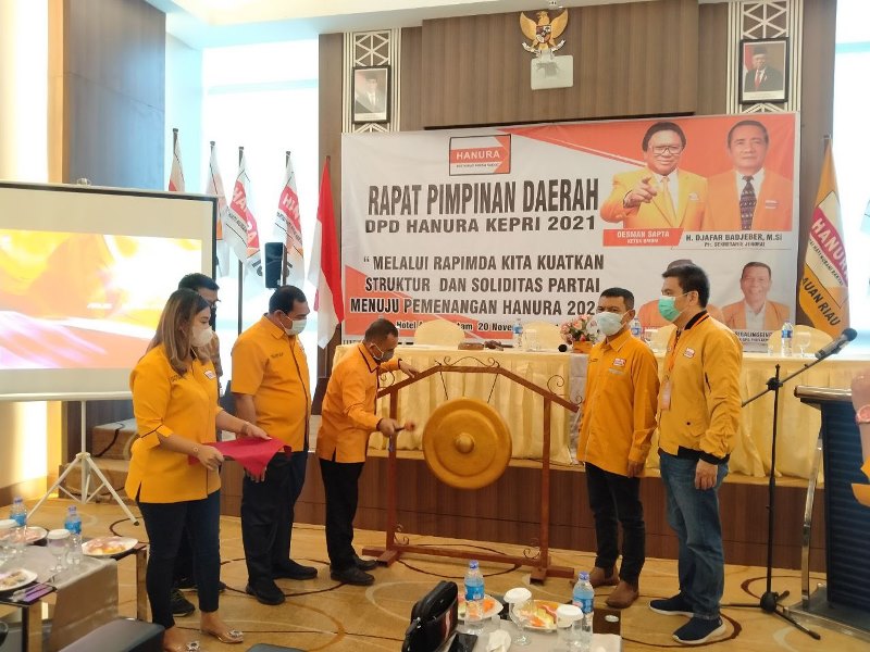 Hanura Kepri Bidik 4 Kursi Pimpinan DPRD Kabupaten/Kota di 2024