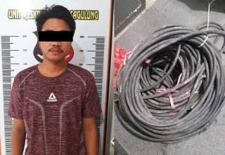 Maling Kabel, Seorang Karyawan Galangan di Batam Diringkus Polisi