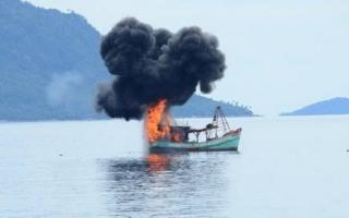 Tigal Kapal Nelayan RI Dibakar Australia Tertangkap Ilegal Fishing