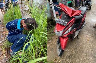 Jambret Babak Belur Tertangkap Warga di Sei Beduk, Sempat Diikat ke Pohon