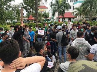 Unjuk Rasa Pengungsi Afghanistan Terhenti di Taman Inspirasi Batam