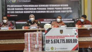 Eks Bendahara DPRD Karimun Masuk Bui, Tilep Duit Miliaran