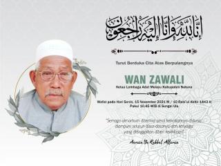 Kabar Duka, Ketua LAM Natuna Wan Zawali Tutup Usia