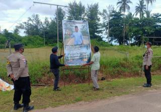 Spanduk Kampanye Cakades di Bintan Dicopot Masuki Masa Tenang