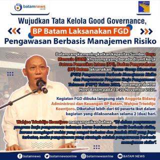 INFOGRAFIS: Cara BP Batam Wujudkan Tata Kelola Good Governance