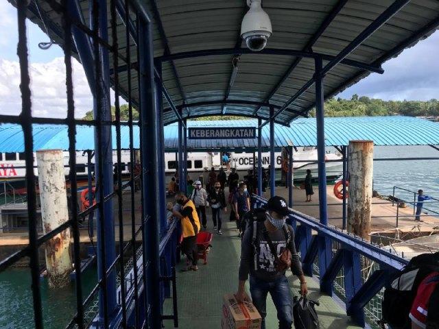 Pelabuhan Punggur Siapkan Alat Canggih Tegur Penumpang Tak Gunakan Masker