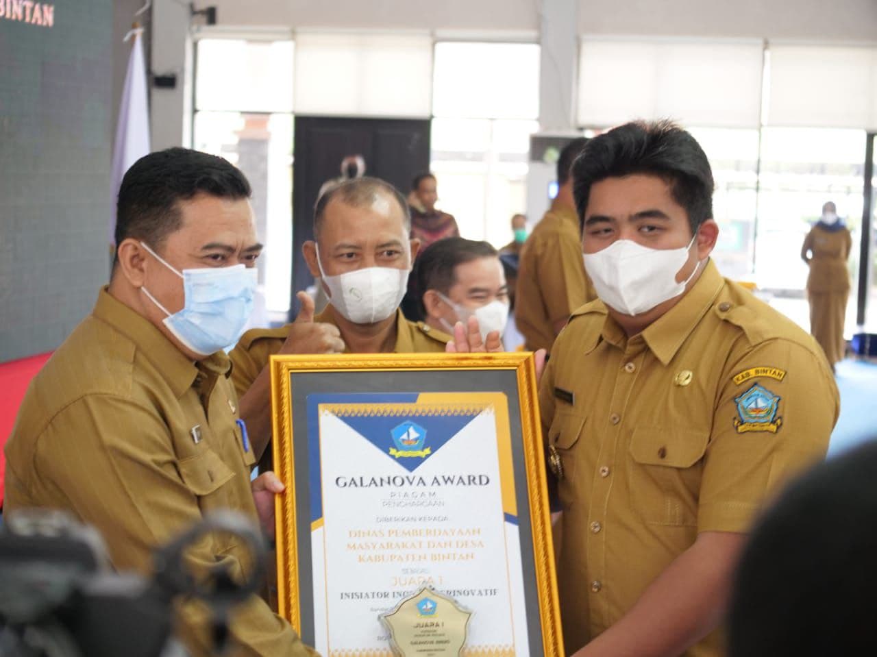 Galanova Award 2021, Dinas PMD Bintan Borong 2 Penghargaan Terinovatif
