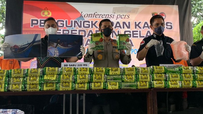 210 Kg Sabu Ditangkap dari Jaringan Narkoba Malaysia-IndonesiaÂ 