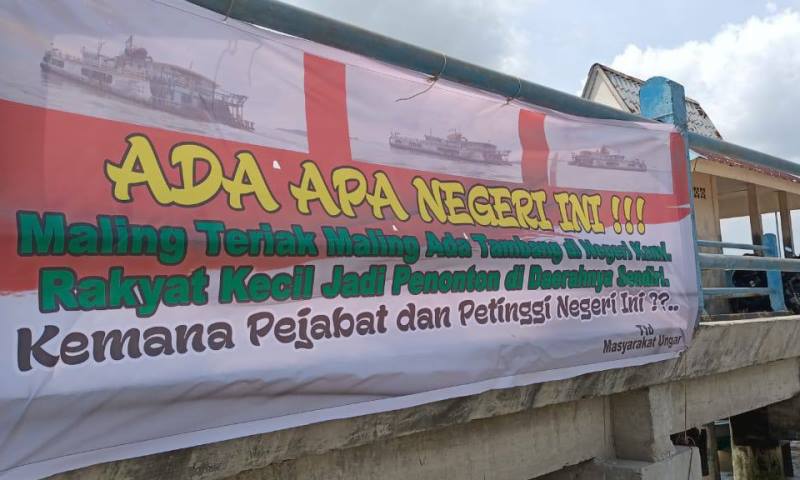 Warga Ungar Karimun Tolak Aktivitas Kapal Isap Timah