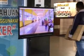 Siap-siap Ditegur `Mask Detector` Jika Tak Pakai Masker di Pelabuhan Punggur