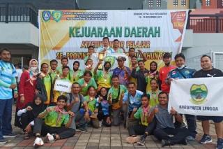 Lingga Sukses Pertahankan Juara Umum Kejurda Atletik Kepri 2021
