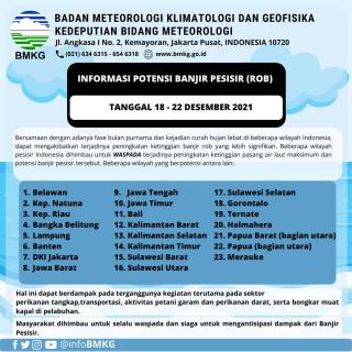 Waspada Banjir Rob Sejumlah Wilayah di Kepri 18 Desember
