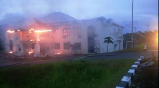 Breaking News: Kantor Dinas Kominfo Natuna Terbakar