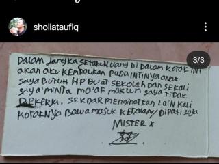 Pencuri Kotak Amal Masjid Terekam CCTV Tinggalkan Surat, Isinya Bikin Haru