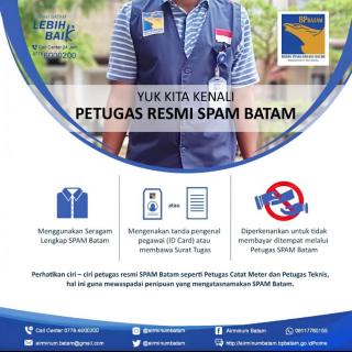 Yuk Kenali Ciri-ciri Petugas Resmi SPAM Batam