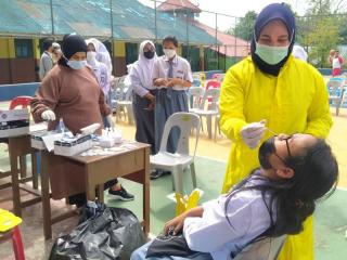 Antigen Massal di SMA Negeri 4 Batam, 2 Orang Reaktif
