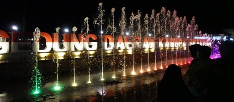Salah Tempat, Air Mancur Gedung Daerah Natuna Direlokasi ke Pantai Piwang