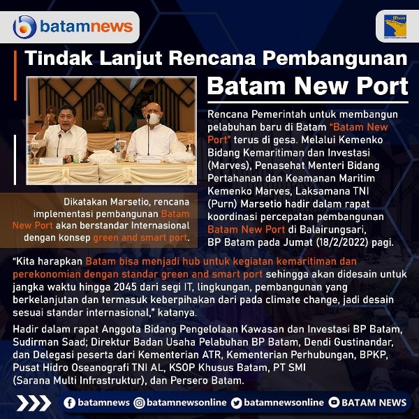 INFOGRAFIS: Menyiapkan Batam New Port