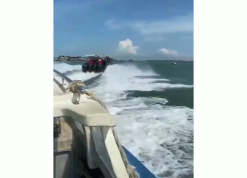 Viral Video Kapal Ugal-ugalan di Perairan Karimun Bahayakan Pengguna Transportasi Laut