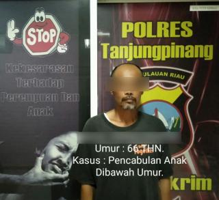 Terpengaruh Film Porno,Kakek di Tanjungpinang Cabuli 3 Cucu Tirinya