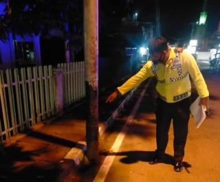 Pengendara Vario di Karimun Tewas Usai Tabrak Tiang Listrik