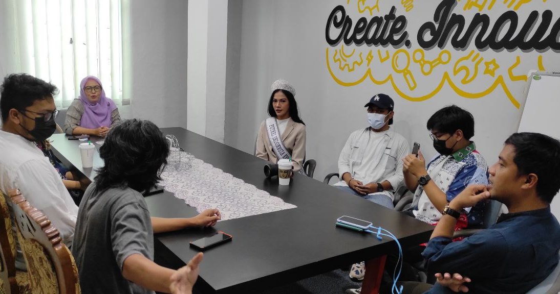 Kunjungi Batamnews, Putri Indonesia Kepri Tertarik Kolaborasi Bazaar UKM Batamnews