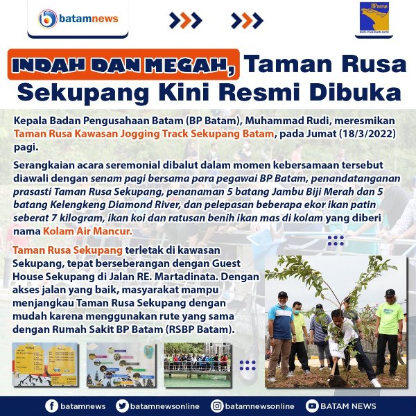 INFOGRAFIS: Indahnya Taman Rusa Sekupang