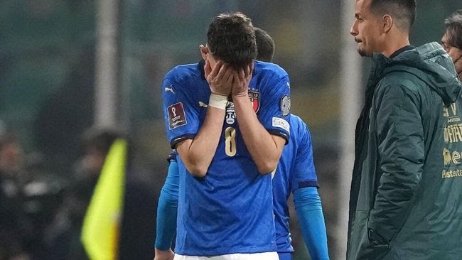 Timnas Italia Gagal Lolos ke Piala Dunia 2022