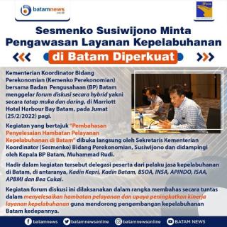 INFOGRAFIS: Perkuat Layanan Kepelabuhanan di Batam