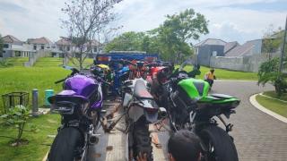 Diangkut Truk, Mobil dan Moge King Salmanan Disita Polisi