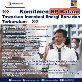 INFOGRAFIS: Batam Buka Peluang Investasi Energi Terbarukan