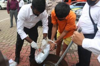 Polda Kepri Musnahkan Sabu-Ganja Hasil Tangkapan di Karimun dan Batam