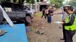 Penampakan Mobil Nahas yang Ditumpangi Band D