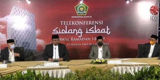 Sah, Pemerintah Tetapkan 1 Ramadan Jatuh Pada Minggu 3 April 2022
