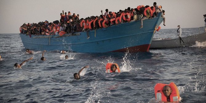 Kapal Pengungsi Libya Tenggelam di Laut Mediterania Tewaskan Hampir 100 Orang
