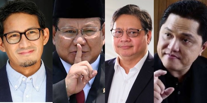 Adu Kekuatan 4 Menteri Jokowi Incar Kursi Presiden 2024