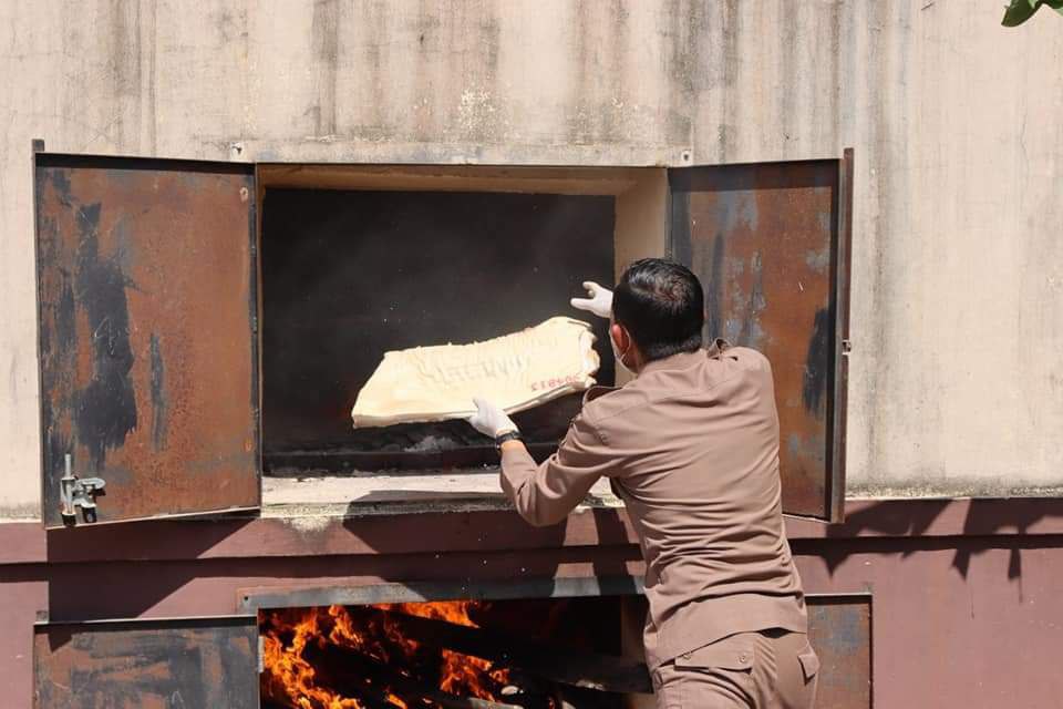 63 Kg Daging Babi Ilegal dari Batam Dimusnahkan Karantina Tanjungpinang