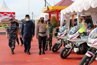 Apel Gelar Pasukan Ops Ketupat di Bintan Antisipasi Lonjakan Mudik Lebaran