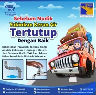 Sebelum Mudik, Jangan Lupa Tutup Keran Air!