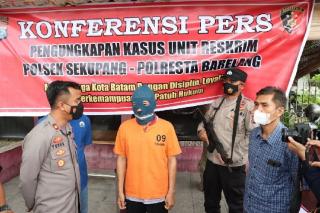 Gadaikan Mobil Rental, Seorang Pria di Batam Diringkus Polsek Sekupang
