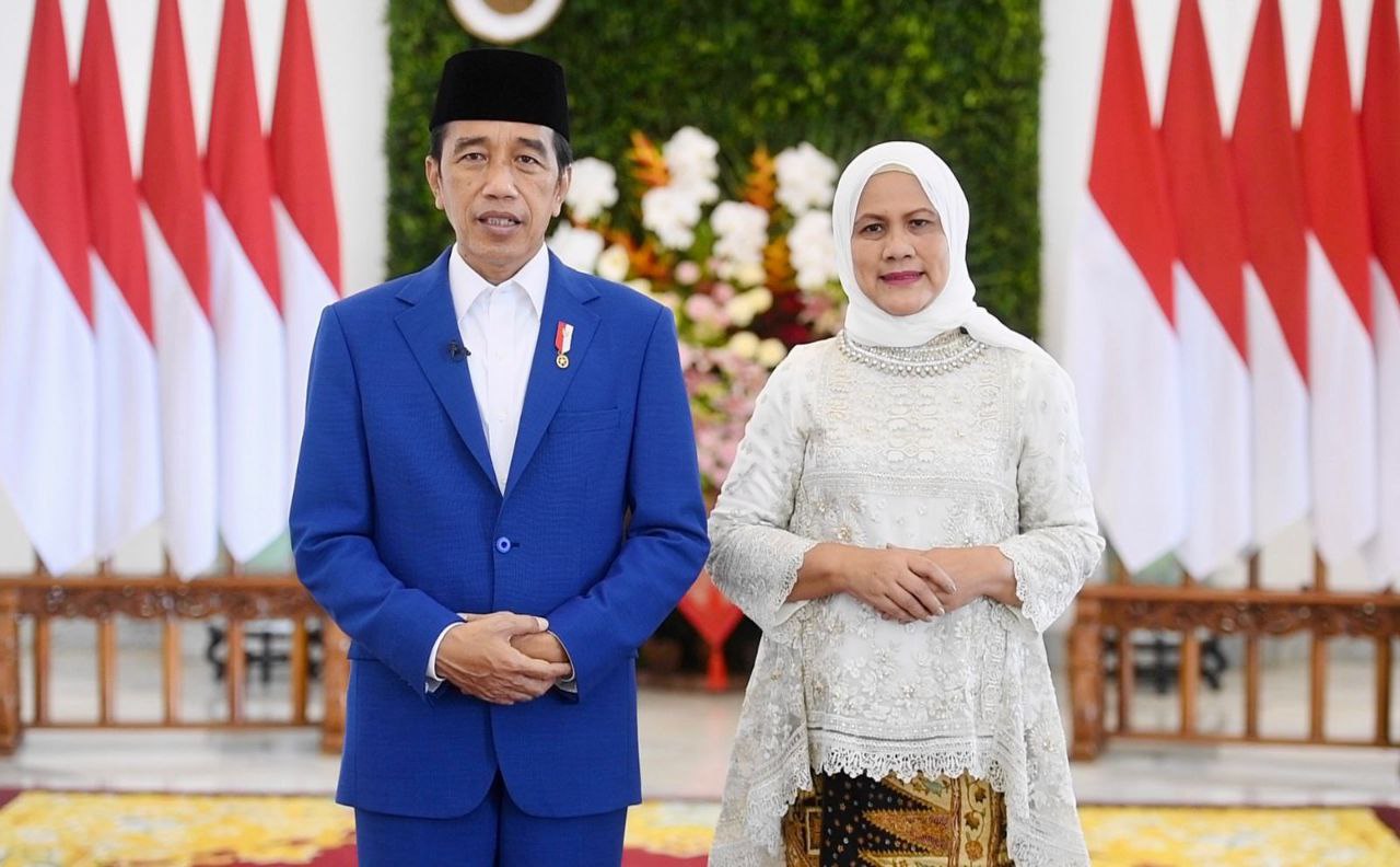 Presiden Jokowi Ucapkan Selamat Idul Fitri 1443 H
