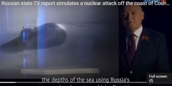 Televisi Rusia Tayangkan Simulasi Serangan Nuklir yang Hancurkan Inggris