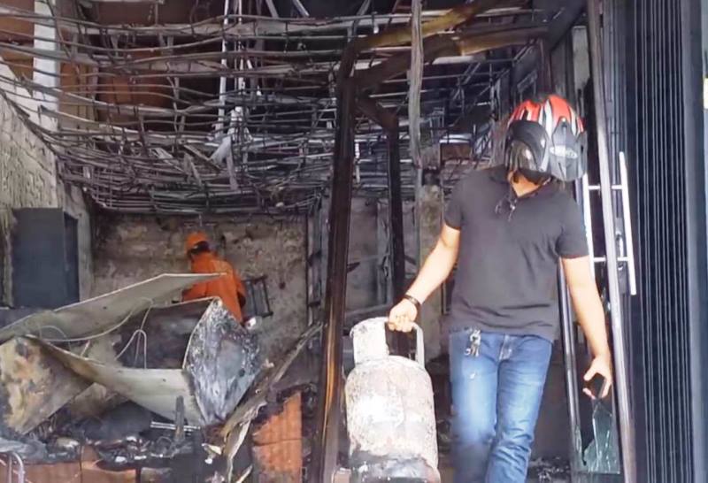 Polisi Duga Tabung Gas Bocor Penyebab Kebakaran Kopi Janji Jiwa di Karimun