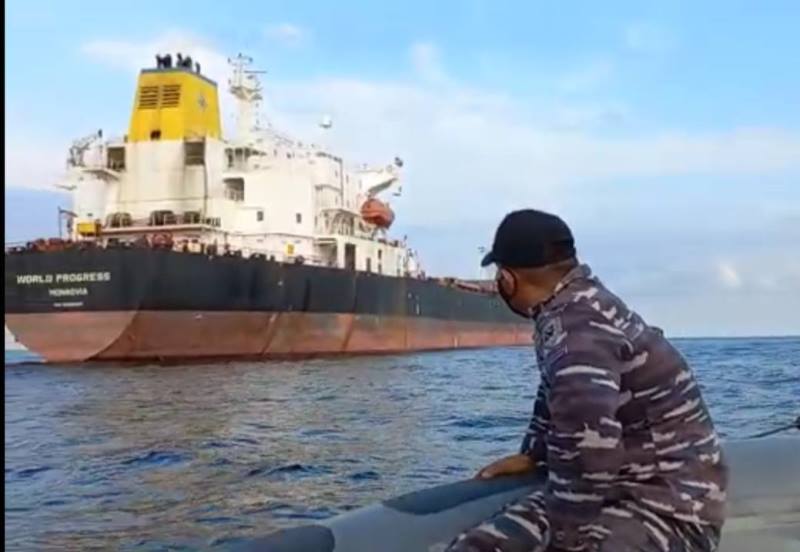 TNI AL Lepas Tanker Liberia Pengangkut CPO, Ini Alasannya