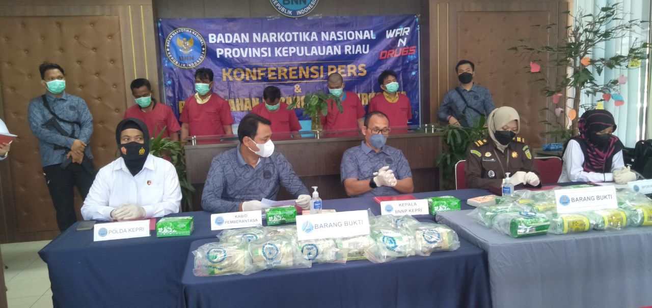 BNNP Kepri Panen Tangkapan Narkoba Dua Bulan Terakhir